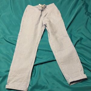 JANIE AND JACK SEERSUCKER BLUE BOYS SIZE 5 PANTS.